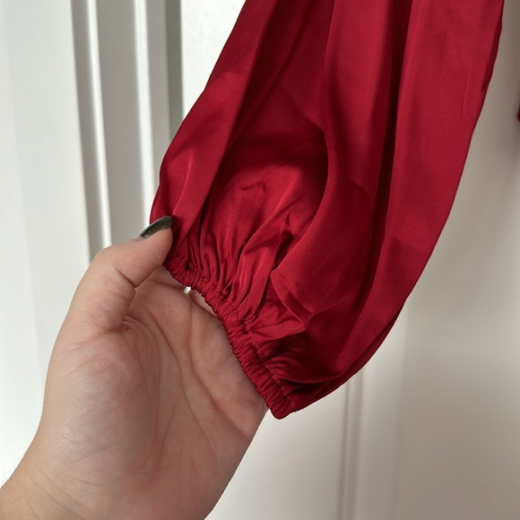 NWT Abercrombie Emerson Red square neck top - Picture 3 of 5